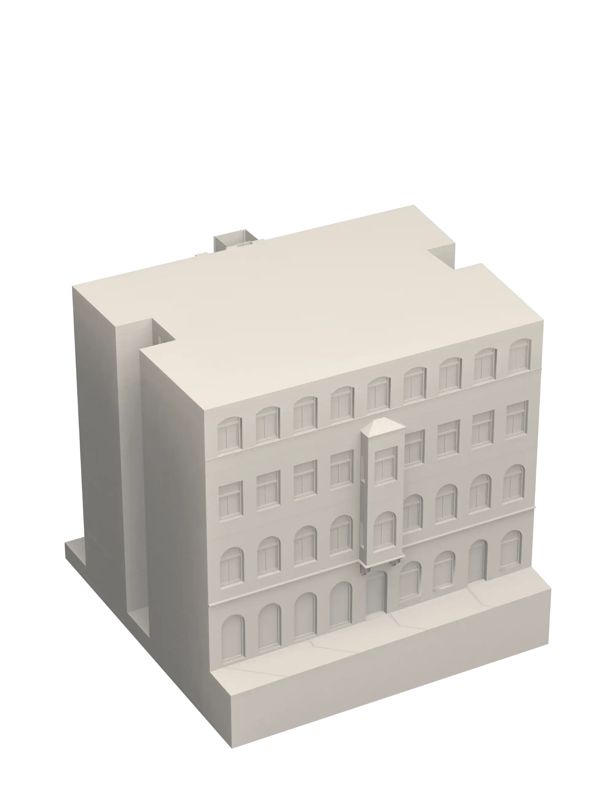 3D-gedrucktes Gebäudemodell Bestandsstockwerke