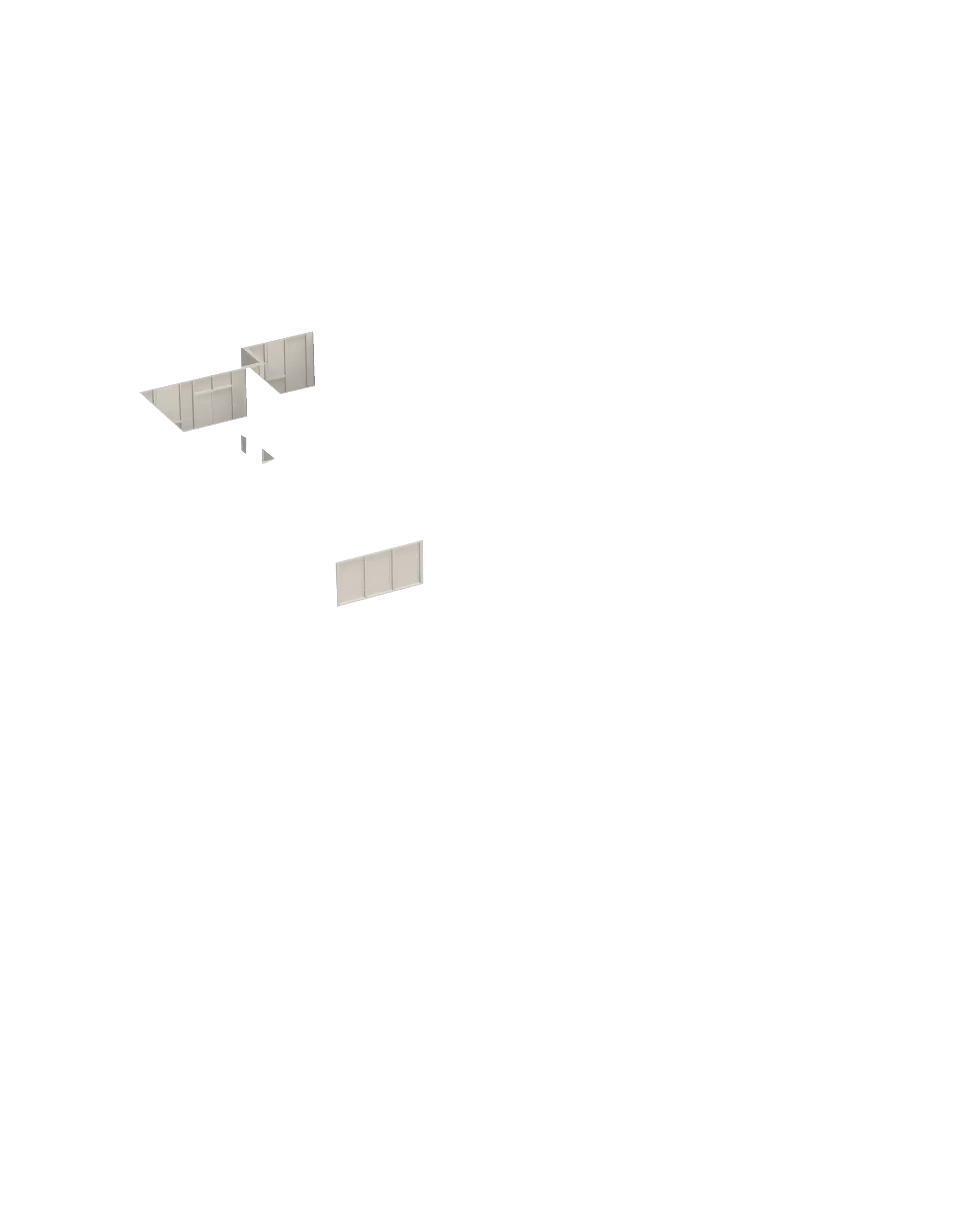 3D-gedrucktes Gebäudemodell Glas