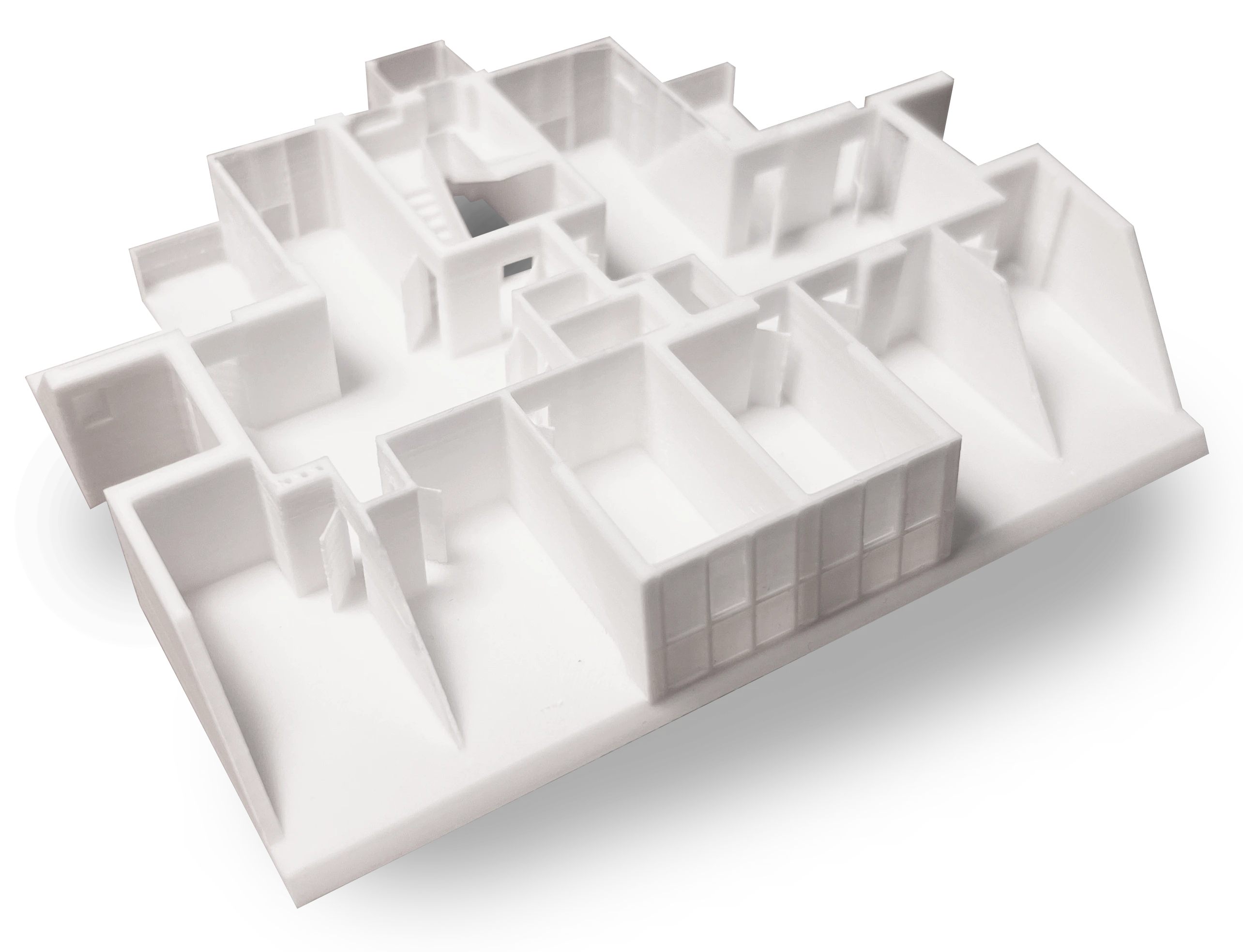 Zerlegbares 3D-gedrucktes Gebäudemodell für maximale Anschaulichkeit in Präsentationen